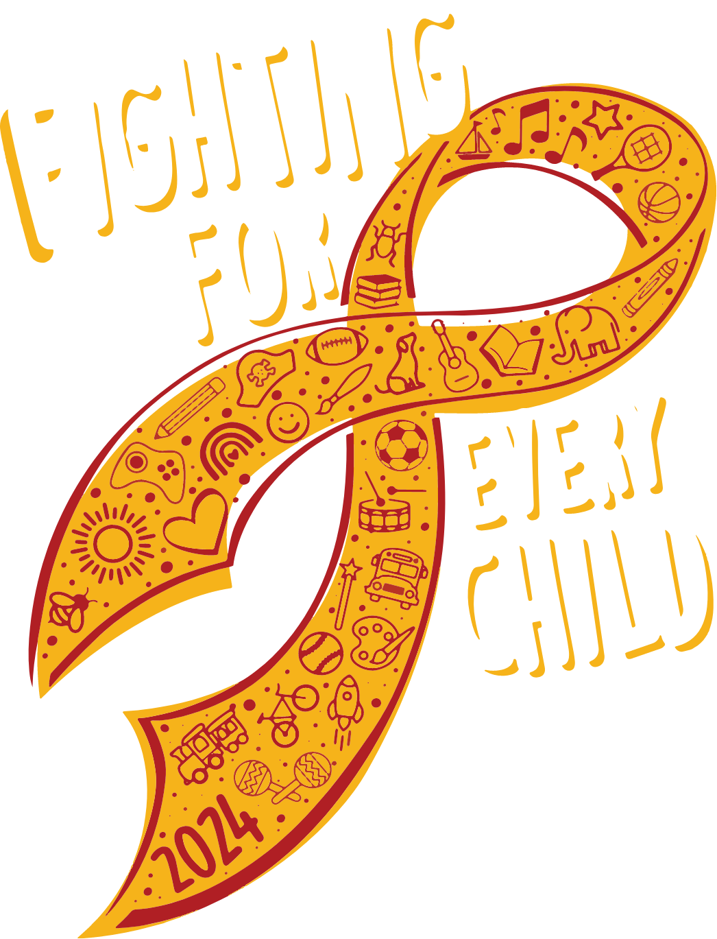 CURE Flags fighting for every child logo transparent