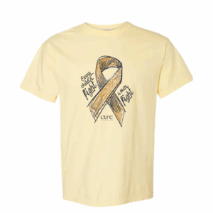 CURE September tshirt gold 2025