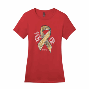 CURE September tshirt red 2025 womens cut