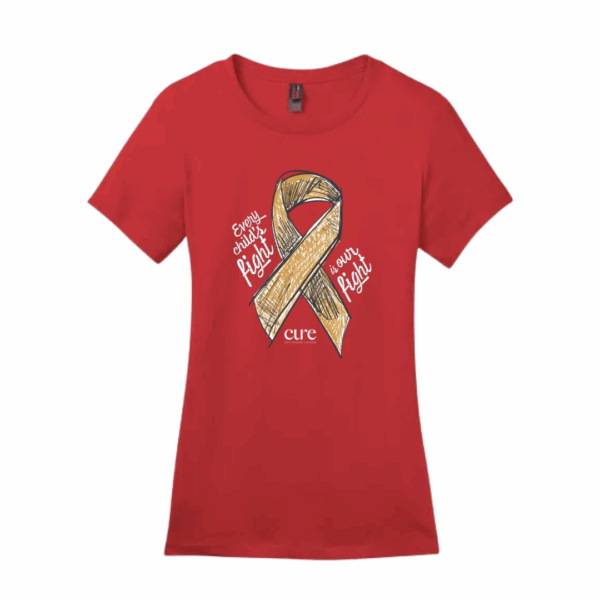 CURE September tshirt red 2025 womens cut